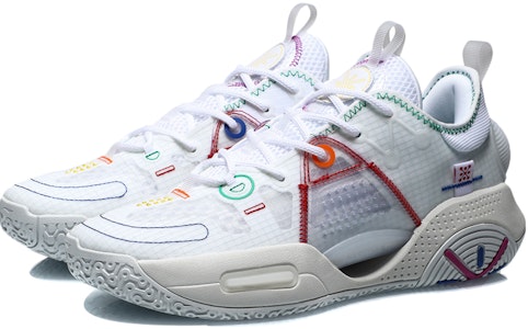 LiNing李寧 全城9 V1.5 防滑耐磨 低筒 籃球鞋 白色 Lookbook LiNing李寧 全城9 V1.5 防滑耐磨 低筒 籃球鞋 白色