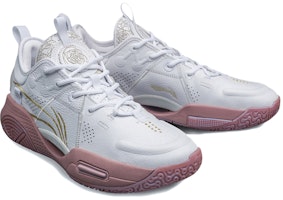 李寧 全城9 V1 減震防滑耐磨 低幫 籃球鞋 白粉 Details for 李寧 全城9 V1 減震防滑耐磨 低幫 籃球鞋 白粉