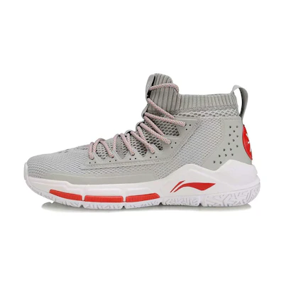 Li-Ning Wade Fission 5 Mid 'Grey Red'