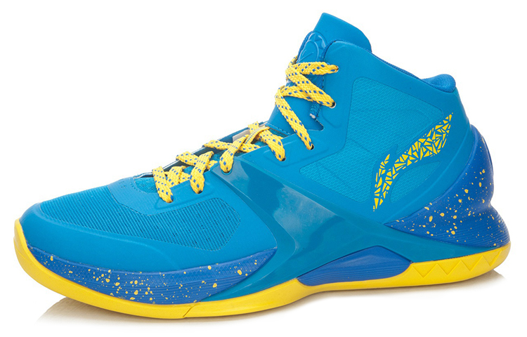 Li-Ning Wade Sixth Professional Basketball Shoes Blue and Huang 圖 2