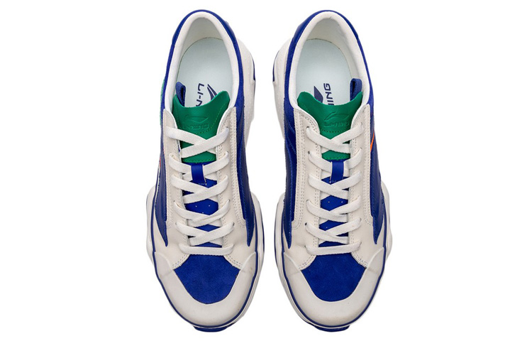 Lookbook Li-Ning Wave Hybrid 'White Blue' AGCP309-8