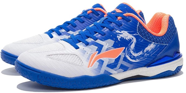 李宁 戰龍 乒乓球比賽鞋 晶藍色 Lookbook 李宁 戰龍 乒乓球比賽鞋 晶藍色