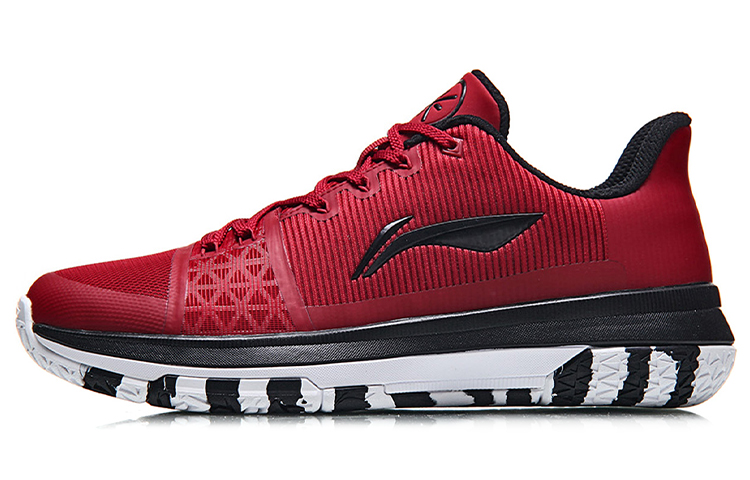 Buy LiNing李寧 逍龍 耐磨低筒籃球鞋 紅黑