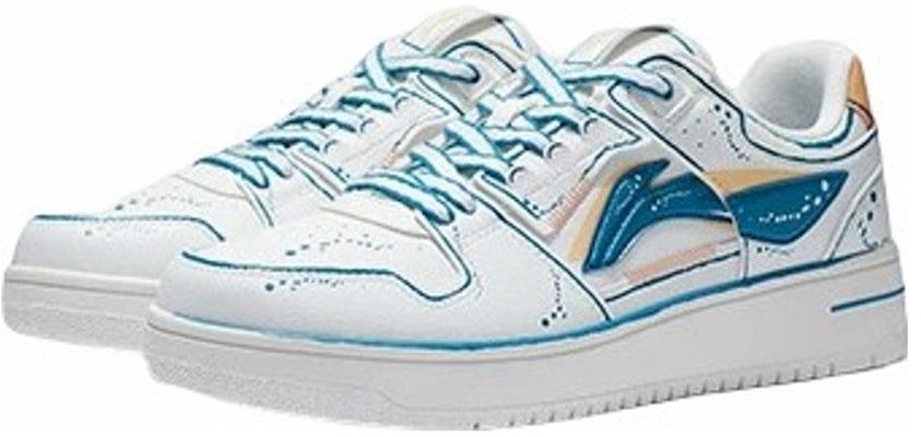 Sepatu Skate Li-Ning Tianji 'Putih Biru' AGCT375-1 Lookbook Sepatu Skate Li-Ning Tianji 'Putih Biru' AGCT375-1