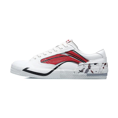 Li-Ning Weiwu Paris Fashion Week Vintage Shoes 'White Red'