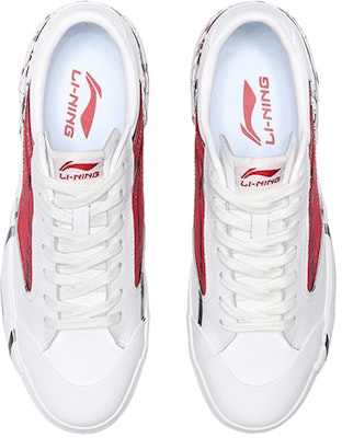 Li-Ning Weiwu Paris Fashion Week Vintage Shoes 'White Red' AECR037-3 Shop Li-Ning Weiwu Paris Fashion Week Vintage Shoes 'White Red' AECR037-3