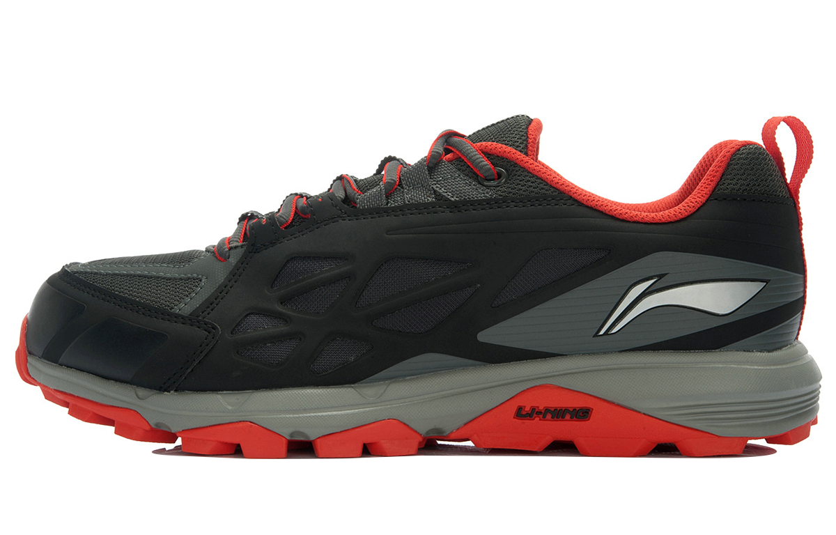 Li-Ning Wild Lightweight Running 'Black Grey Red'
