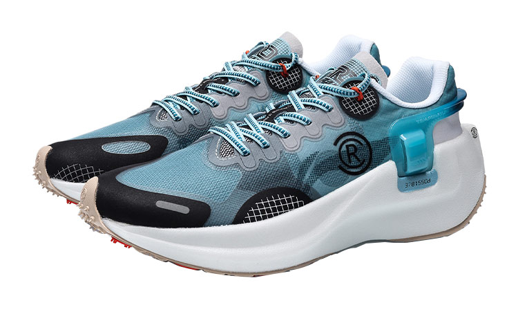 Lookbook Li-Ning Wind Ranger Essential Low 'Biru Abu-Abu' ARHR041-2