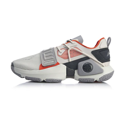 Li-Ning Wowtr Shock Absorption Basketball Shoe 'White Gray'
