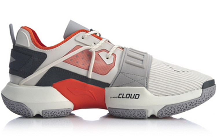 Order 李宁WOWTR减震篮球鞋 '白灰' ABBQ003-4