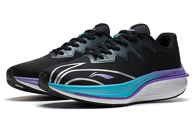 Lookbook Li-Ning WuShi 5S 2.0 V3 'Hitam Ungu Biru' ARSS043-3