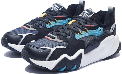 LiNing李寧 貓爪 Lite Wntr 防滑耐磨防水保暖 低筒 運動休閒鞋 黑灰藍 Lookbook LiNing李寧 貓爪 Lite Wntr 防滑耐磨防水保暖 低筒 運動休閒鞋 黑灰藍