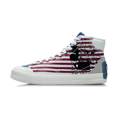Li-Ning Keith Haring Disney Mickey Mouse Skate Shoes 'White Red Blue'
