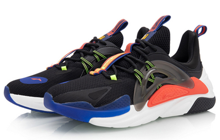 Lookbook 李宁星火运动休闲鞋 '黑橙色' AGLQ057-4