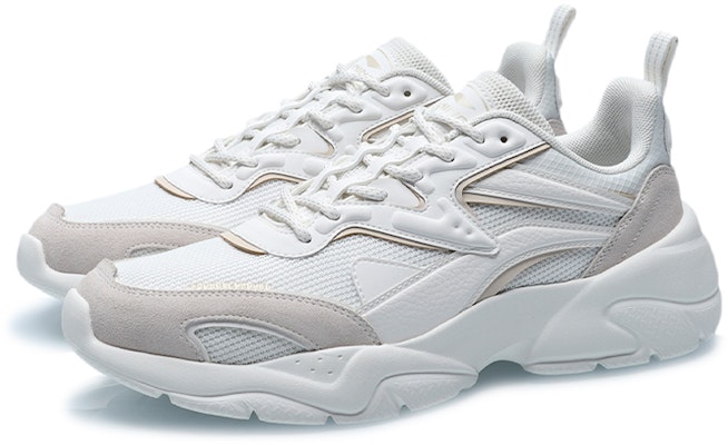 LiNing李寧 行雲 減震防滑耐磨 低幫 運動休閒鞋 白色 Lookbook LiNing李寧 行雲 減震防滑耐磨 低幫 運動休閒鞋 白色