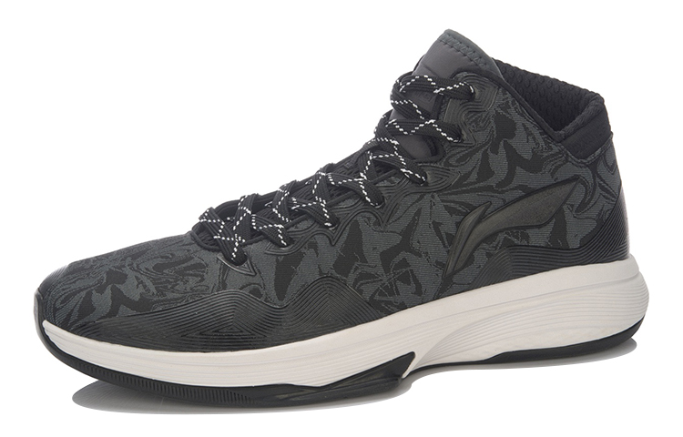 Order LiNing李寧 云減震中筒場地籃球鞋 黑白