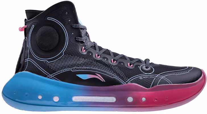 Li-Ning Yu Shuai 14 Beng High Basketball Professional Competition Shoes Miami Black/Blue/Pink ABAQ033-23 Order Li-Ning Yu Shuai 14 Beng High Basketball Professional Competition Shoes Miami Black/Blue/Pink ABAQ033-23