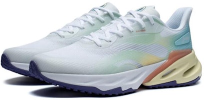 LiNing李寧 悅動2.0 緩震防滑耐磨 低筒 跑步鞋 男款 白藍 Lookbook LiNing李寧 悅動2.0 緩震防滑耐磨 低筒 跑步鞋 男款 白藍