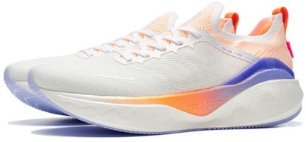 李寧Li-Ning 越影3.0 Pro 舒適耐磨透氣低幫跑步鞋 男款 白橙紫色 Lookbook 李寧Li-Ning 越影3.0 Pro 舒適耐磨透氣低幫跑步鞋 男款 白橙紫色