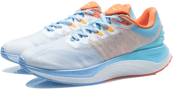 LiNing李寧 越影1.0 減震防滑耐磨 低筒 跑步鞋 藍橙 Lookbook LiNing李寧 越影1.0 減震防滑耐磨 低筒 跑步鞋 藍橙