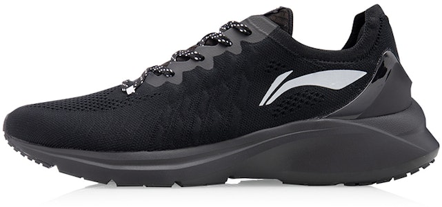 李宁 雲雀 一體織透氣減震跑鞋 標準黑 Buy 李宁 雲雀 一體織透氣減震跑鞋 標準黑