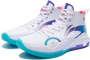 LiNing李寧 驅帥 15 減震防滑耐磨 高筒 籃球鞋 男款 白藍 Lookbook LiNing李寧 驅帥 15 減震防滑耐磨 高筒 籃球鞋 男款 白藍