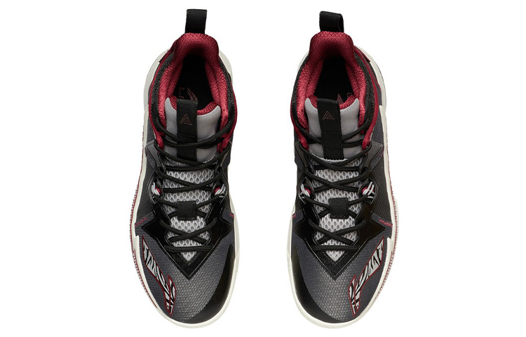 Shop Li-Ning Zhengfeng Mid 'Black Red' ABAR083-1