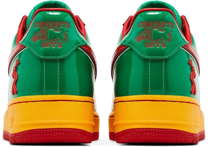 Lil Yachty x Nike Air Force 1 Low 'Concrete Boys - Verde Suerte' IH4383-300 Details for Lil Yachty x Nike Air Force 1 Low 'Concrete Boys - Verde Suerte' IH4383-300
