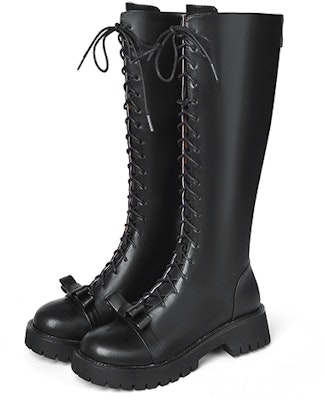 Lily Wei Bot Sepatu Kulit Hak Tebal Resleting Wanita Edisi Berkuda XPJ-064 Sizing Lily Wei Bot Sepatu Kulit Hak Tebal Resleting Wanita Edisi Berkuda XPJ-064