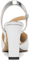 Shop Zapatos de Tacón Alto Grueso Cuadrados de Cuero con Banda Elástica para Mujer 7.5cm L-048