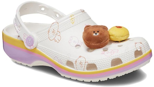 LINE FRIENDS × Crocs クラシック クロッグ ブラウン&フレンズ 209480-100 Order LINE FRIENDS × Crocs クラシック クロッグ ブラウン&フレンズ 209480-100