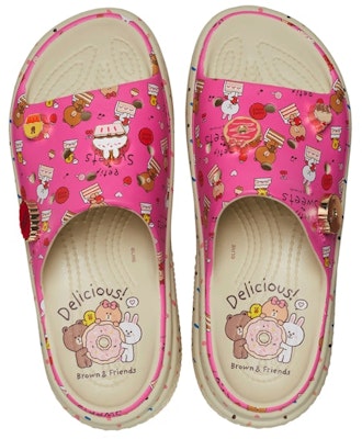 Line Friends x Crocs Stomp Slide 'Petit Sweets' Sandal 209828-2Y2 Order Line Friends x Crocs Stomp Slide 'Petit Sweets' Sandal 209828-2Y2