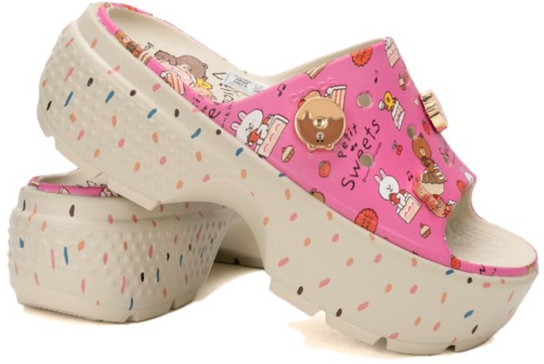 라인프렌즈 x 크록스 스톰프 슬라이드 '쁘띠 스위츠' 209828-2Y2 Purchase 라인프렌즈 x 크록스 스톰프 슬라이드 '쁘띠 스위츠' 209828-2Y2
