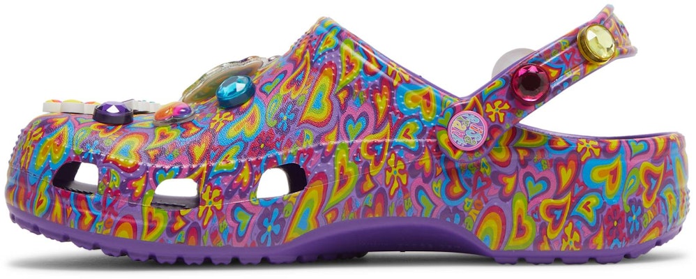 Lisa Frank x Crocs Classic Clog 'Ungu Neon Pelbagai Hati' 207736-573 Lookbook Lisa Frank x Crocs Classic Clog 'Ungu Neon Pelbagai Hati' 207736-573