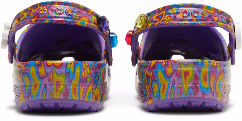 Lisa Frank x Crocs Classic Clog 'Ungu Neon Pelbagai Hati' 207736-573 Details for Lisa Frank x Crocs Classic Clog 'Ungu Neon Pelbagai Hati' 207736-573