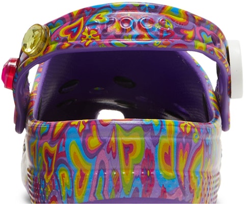 Lisa Frank x Crocs Classic Clog 'Ungu Neon Pelbagai Hati' 207736-573 Sizing Lisa Frank x Crocs Classic Clog 'Ungu Neon Pelbagai Hati' 207736-573