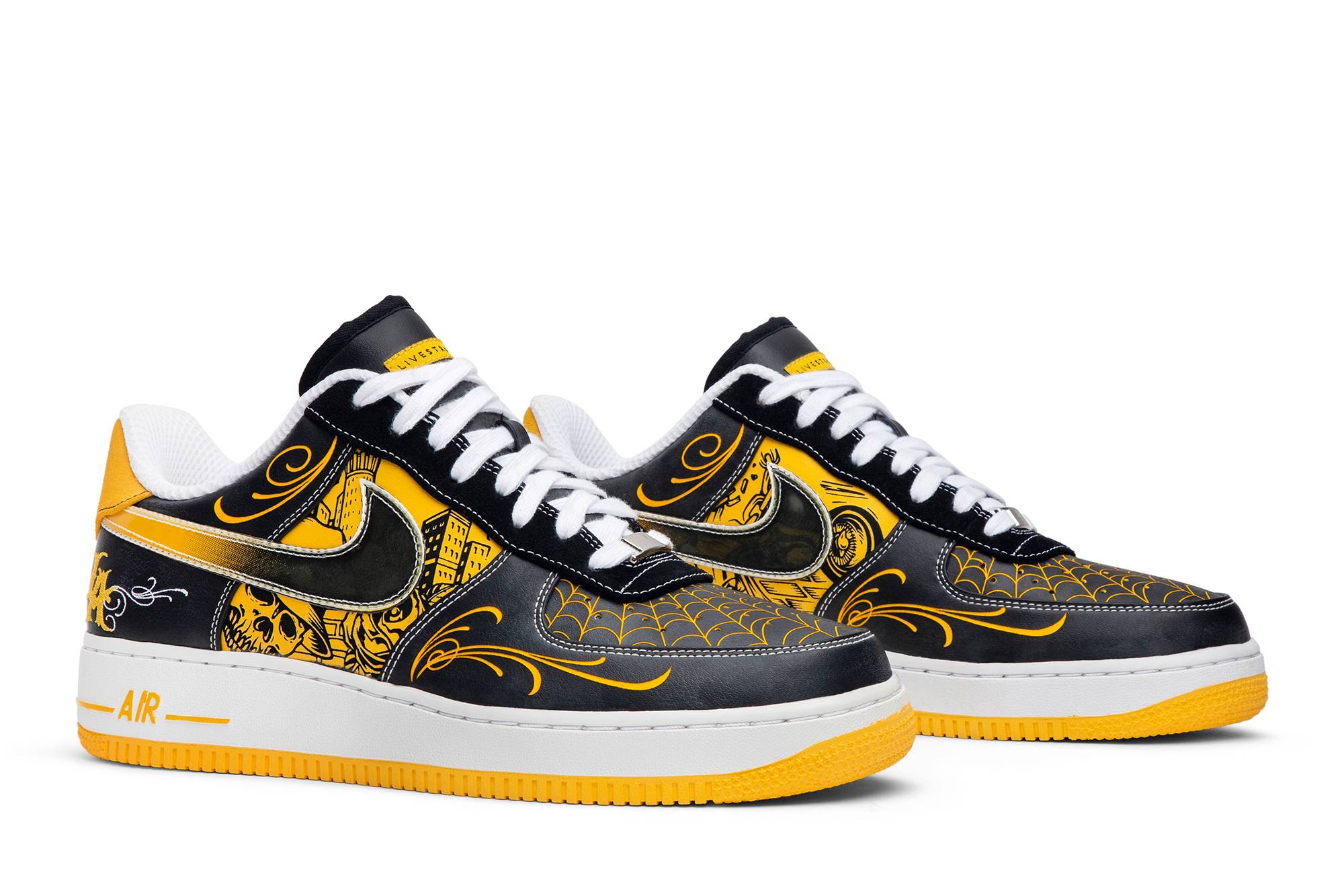 Cheap Livestrong x Nike Air Force 1 Low Supreme TZ LAF 'Mr. Cartoon' Sepatu Pria 378126-071