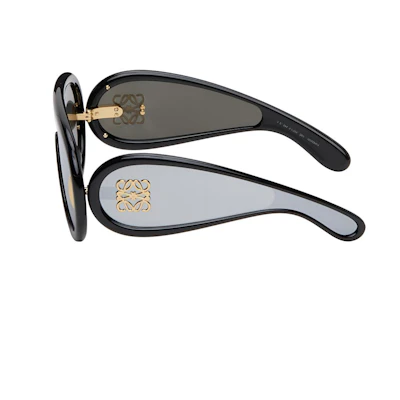 LOEWE Black Irregular Wave Frame Design Sunglasses LW40108I@0001C 192337136399