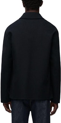 LOEWE Black Pocket Patch Single-Breasted Casual Jacket. H526Y03WBE-1100 Shop LOEWE Black Pocket Patch Single-Breasted Casual Jacket. H526Y03WBE-1100