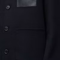 Sizing LOEWE 黑色口袋贴布单排扣休闲夹克 H526Y03WBE-1100