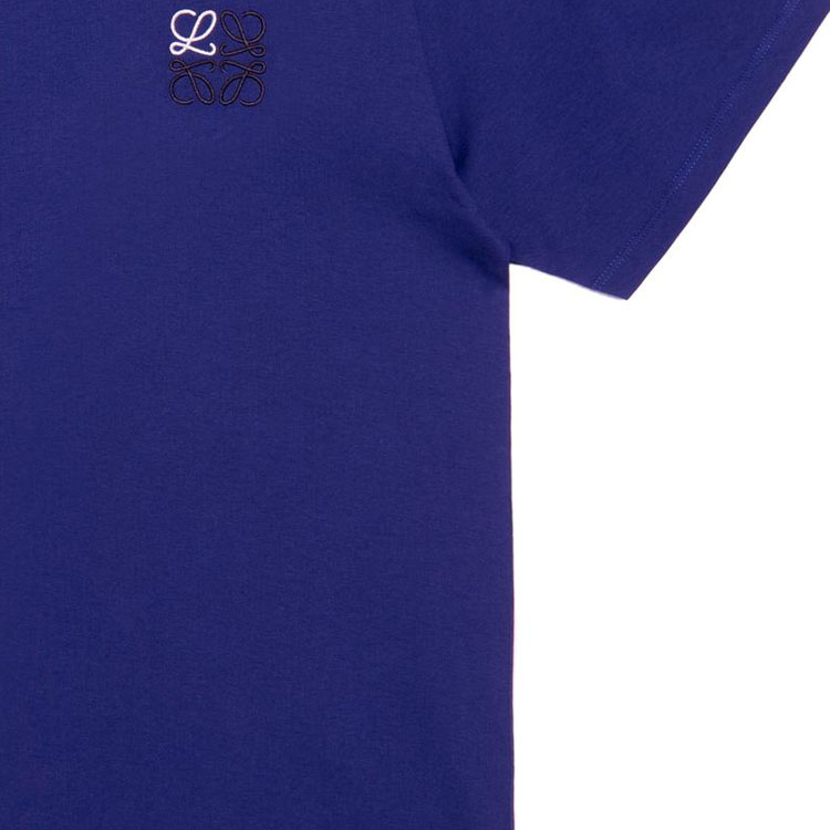 Details for LOEWE 蓝色刺绣标志短袖T恤。 H526Y22X755410