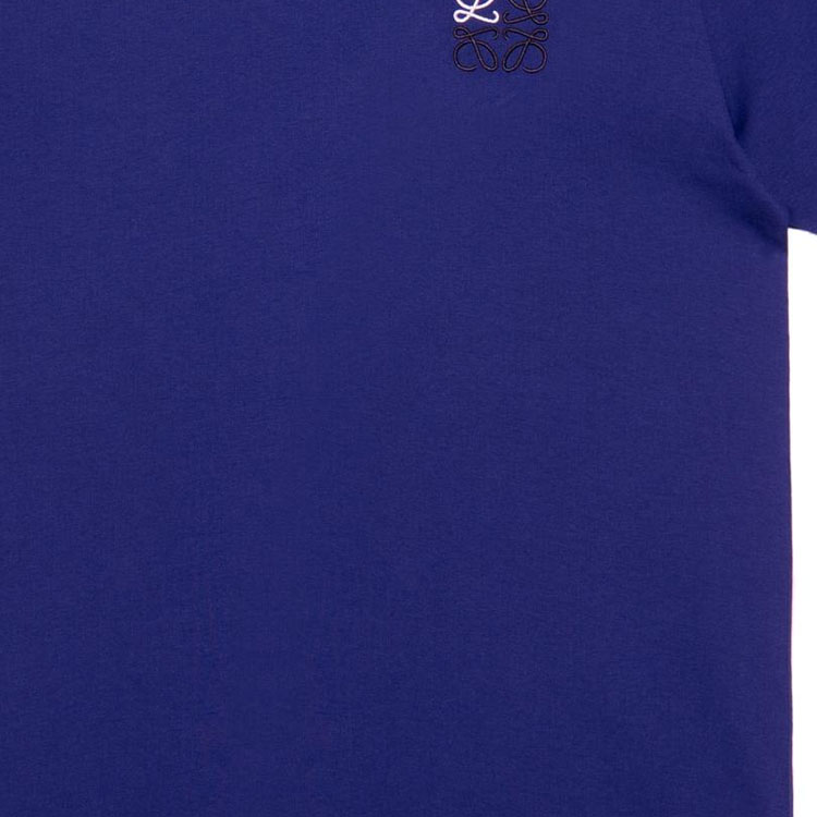 Sizing LOEWE 蓝色刺绣标志短袖T恤。 H526Y22X755410