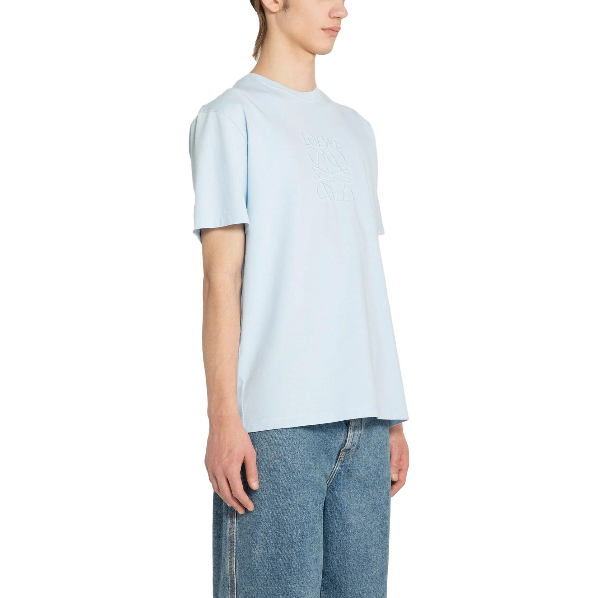 Purchase Camiseta LOEWE Azul Sólido con Bordado de Letras. H526Y22XA4-6410