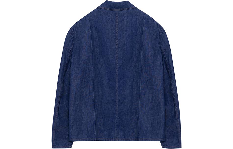 Lookbook LOEWE  Blue Solid Pocket Stand-Collar Long-Sleeve Jacket H526Y13X205110