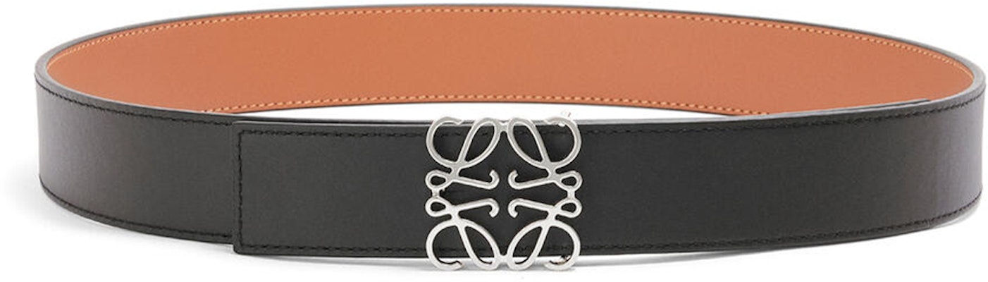 LOEWE 双面Anagram牛皮腰带 黑色/棕色 3.5cm E619Z20X03-1555 Order LOEWE 双面Anagram牛皮腰带 黑色/棕色 3.5cm E619Z20X03-1555