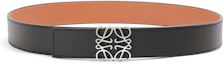 Order LOEWE 双面Anagram牛皮腰带 黑色/棕色 3.5cm E619Z20X03-1555