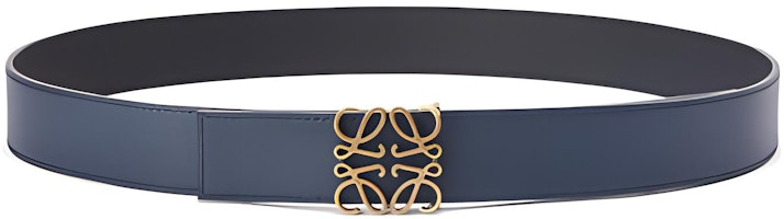 LOEWE Fashion Casual Smooth Buckle Leather Belt - Blue. E619Z20X045778 LOEWE Fashion Casual Smooth Buckle Leather Belt - Blue. E619Z20X045778