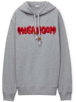 LOEWE FW23 Oversized Grey Hoodie with Letter Embroidery. H526Y25X33-1440 LOEWE FW23 Oversized Grey Hoodie with Letter Embroidery. H526Y25X33-1440