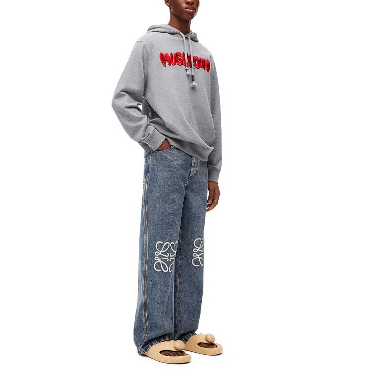 Purchase LOEWE  FW23 Oversized Grey Hoodie with Letter Embroidery. H526Y25X33-1440