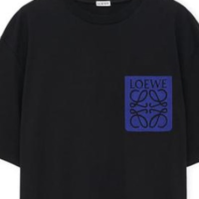 LOEWE Baju-T Sulaman Grafik Longgar Leher Bulat Lengan Pendek. H526Y22XAT-1100 5